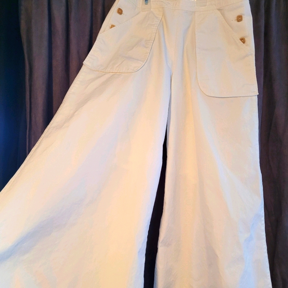 Jonano Organic Cotton Bamboo Wide Leg Sailor Pants